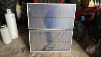 64 wat Uni-solar panels on frame