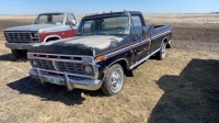 1973 Ford F-100 truck w/ toolbox, 31,855 showing, vin-F10HC052556, Owner: James C Heaman Seller: Fraser Auction_________________