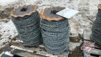 K92. Spools of Used Barb Wire Fence used. B