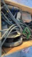 K98. Misc JD planter parts, cable drives, seed sensor harness