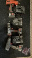 K62. Snap On 18V impacts, chargers and batteries