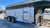 K96. 1999 16' Tandem Axle Gooseneck Stock Trailer,VIN#SK401001844, OWNER: SCOTT BROTHERS LIVESTOCK LTD, SELLER: FRASER AUCTION _______________________________________ **TOD** - 8