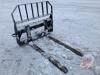 K97. 48" John Deere skid steer mount pallet forks