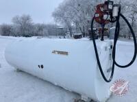 K98. 1000 gallon Westeel fuel tank with Fill-Rite pump. C
