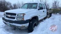 K95. 2004 Chevrolet Silverado 2500 HD L SE truck, VIN# 1GCHK29U44E308571, 364,148 KMS showing, OWNER: JOHN C BELLEW, SELLER: FRASER AUCTION _____________________________________TOD