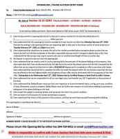 OPENING BID FORM