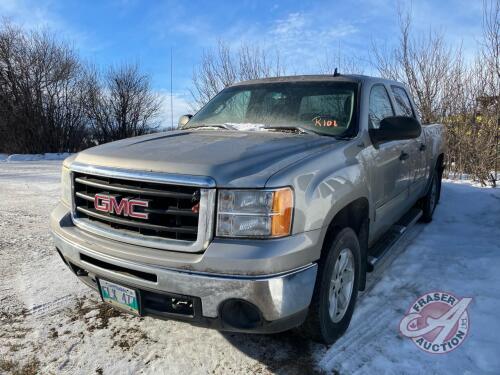K101. 2009 GMC Sierra 1500 SLE 4x4 truck, 52,507 Showing, VIN# 3GTEK13349G189806, OWENER: George Moffat, SELLER: FRASER AUCTION _____________________________TOD