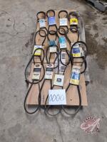 Pallet of assorted belts (Pallet OOOO)