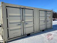 K114. 20' shipping container w side doors, (B) S/N 25600537