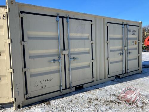 K114. 20' shipping container with side doors , S/N 25600457 (A)