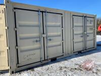 K114. 20' shipping container with side doors , S/N 25600457 (A)