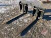 K113. 48" Skid steer pallet forks