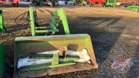 K129. John Deere 48 loader with 5' bucket & mounts