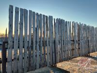 K89. 30' free standing wind break panels. A