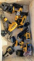 K126.18v DeWalt tool assortment with batteries
