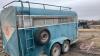 K124. 16' tandem axle stock trailer, OWNER: Ruth Smart, SELLER: FRASER AUCTION ________________________________________________ **TOD** - 10