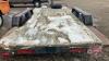 K121. 16' Homemade Tandem Axle bumper hitch trailer, OWNER:SHAWN D VAN DAMME, SELLER: FRASER AUCTION _________________________________ **TOD** - 8