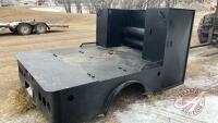 K122. 8'x80" Truck flat deck with hide away hitch
