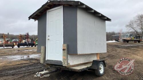 K121 Fishing Shack on 8x6 Trailer (Trailer has TOD) OWNER: Shawn D Van Damme, SELLER: FRASER AUCTION______________________________________________**TOD**