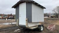 K121 Fishing Shack on 8x6 Trailer (Trailer has TOD) OWNER: Shawn D Van Damme, SELLER: FRASER AUCTION______________________________________________**TOD**