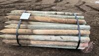 K134. 6' 4-5" Used Fence Posts. K