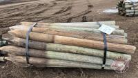 K134 6' 4-5" Used Fence Posts. J