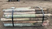 K134. 6' 4-5" Used Fence Posts. I