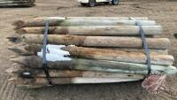 K134. 6' 4-5" Used Fence Posts. H