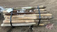 K134. 6' 4-5" Used Fence Posts. G