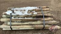 K134. 6' 4-5" Used Fence Posts. F