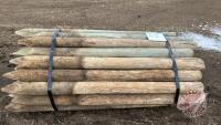K134. 6' 4-5" Used Fence Posts. E