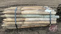 K134. 6' 4-5" Used Fence Posts. C