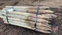 K134.6' 4-5" Used fence posts A
