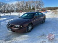 K158. 2000 Chevrolet Impala, VIN# 2G1WF55E0Y9110597, 228,841 kms showing, OWNER: Robert Bylo, SELLER: FRASER AUCTION _________________________________________**TOD** *PRE SAFTIED**
