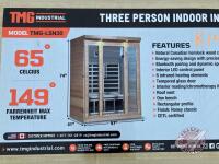 TMG LIVING 3 Person Indoor FAR Infrared Sauna Room, TMG-LSN30