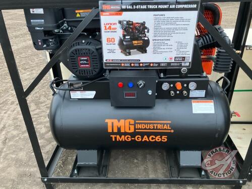 60gal Skid Mount Gas Air Compressor, TMG-GAC65