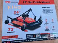 K140. 72" Tow-Behind 3-Point Hitch Finish Mower,TMG-TFN72
