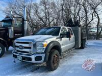 K153. 2013 Ford F550 XLT Super Duty Crane Truck , VIN# 1FD0W5HT0DEB48583, 264,893 kms showing, OWNER: Silver Hills Ventures LTD, SELLER: FRASER AUCTION ____________________________________________ *TOD* *SAFTIED*