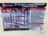 39&rsquo; Metal Garage/Workshop Storage Shelves, TMG-WH39