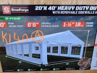 20' x 40' Heavy Duty Outdoor Party Tent with Removable Sidewalls and Roll-Up Doors, TMG-PT2040F (A)