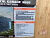 K140. 20&rsquo; x 20&rsquo; Metal Garage Shed, dbl front doors TMG-MS2020 - 2