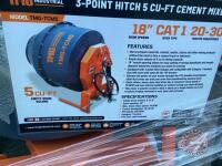 K140. 5 Cu-Ft 3-Point Hitch Cement Mixer, TMG-TCM5