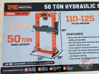 K140. 50 Ton Capacity Hydraulic Shop Press, TMG-SP50