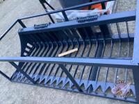 72" Skid Steer Rock Skeleton Bucket Attachment, TMG-SB72