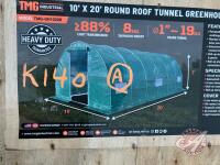 10&rsquo; x 20&rsquo; Tunnel Greenhouse Grow Tent w/Ripstop Leno Cover, TMG-GH1020R (A)