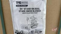 TMG 34" Stand On dual stage Snowblower 420CC engine GSB36
