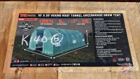 10&rsquo; x 20&rsquo; Tunnel Greenhouse Grow Tent w/Ripstop Leno Cover, TMG-GH1020R (B)