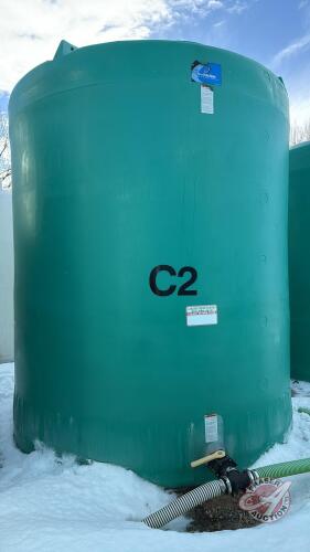 C2 Ace roto-mold 6,000 US gal poly liquid tank (Seller has access to Telehandler and lift jig to load BUT only for 2 days. Buyer must call Andrew for dates and times for loading. If cant come on set days buyers responsible to load themselves. Must be remo