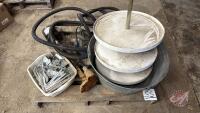 Sump pumps , Galvanized hangers, Galvanized bucket (SS)