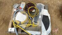 Pallet of trailer supplies, poly disc and cable adapters Pallet R